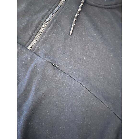 Hollywood The Jean People Black Hoodie Men’s XL Pullover Half Zip Sweatshirt - Picture 3 of 6